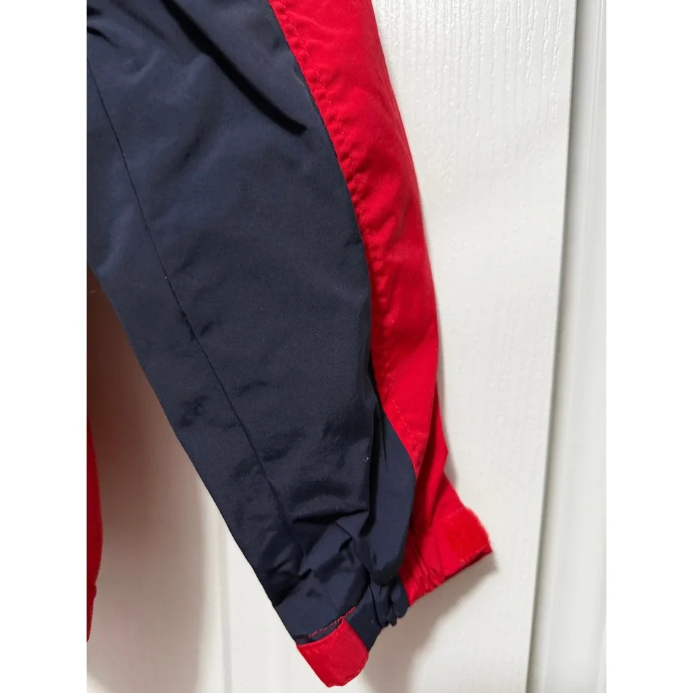 Kids Nautica Red‎ Navy Blue Windbreaker Jacket Size M 10 12 Zip Up Logo